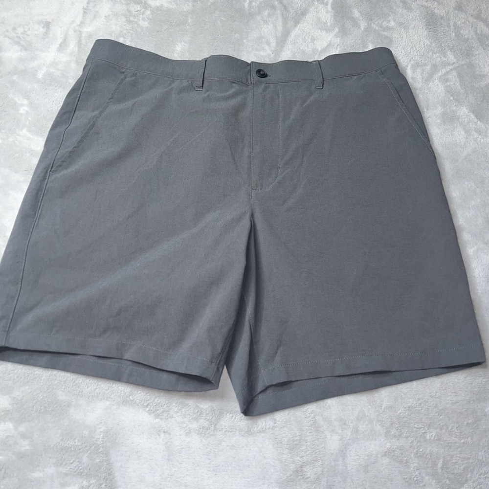 Marine Layer Shorts Mens 34 Gray All Day Performance Golf Outdoor Hybrid Chino